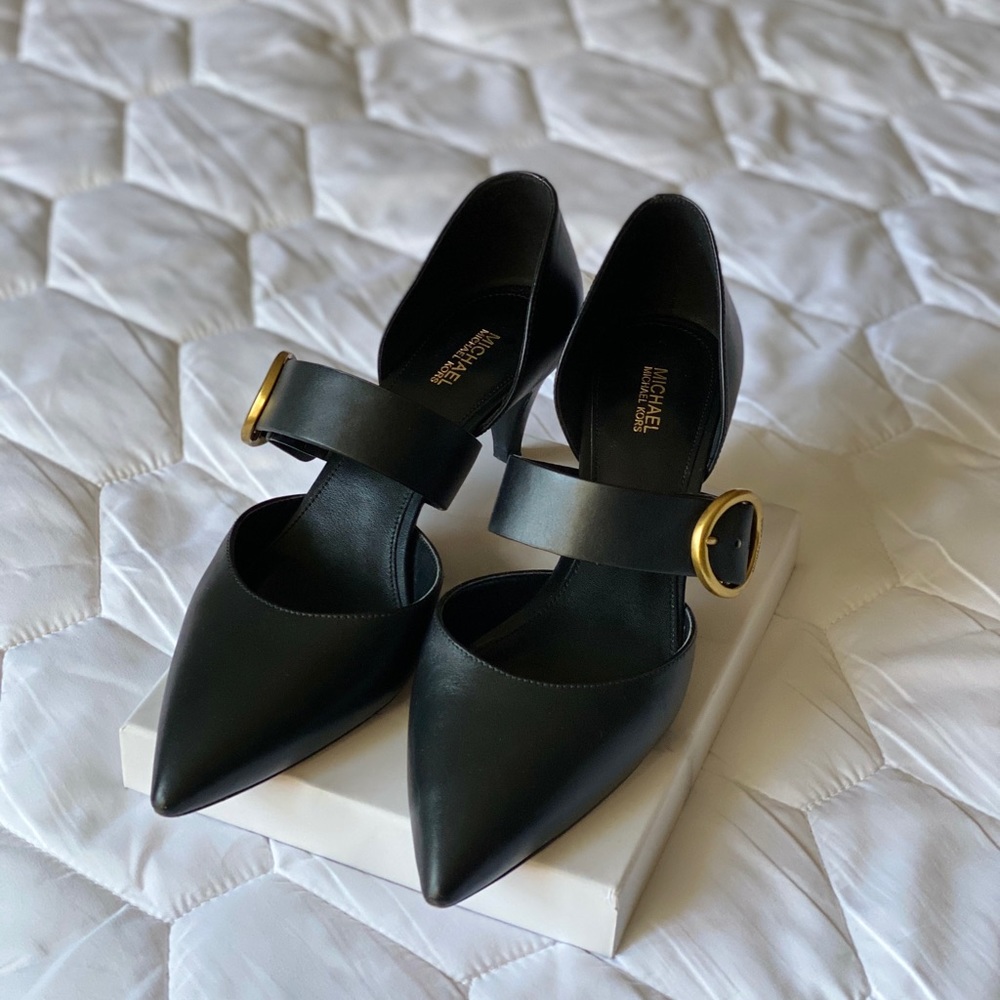 Michael Kors black heels.